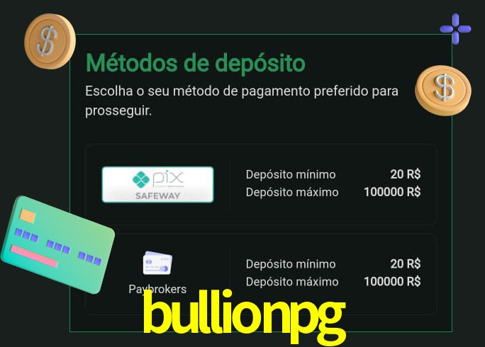 O cassino bullionpg oferece uma grande variedade de métodos de pagamento
